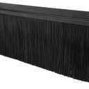 uxcell Door Bottom Sweep H-Shape Aluminum Alloy Base with 3.6-inch Black Nylon Brush 39-inch x 4.4-inch