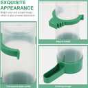 POPETPOP Automatic Bird Water Dispenser with Spill-Resistant Design 3.3-Inch Outlet Plastic Parakeet and Parrot Cage Feeder for Home and Aviary Use