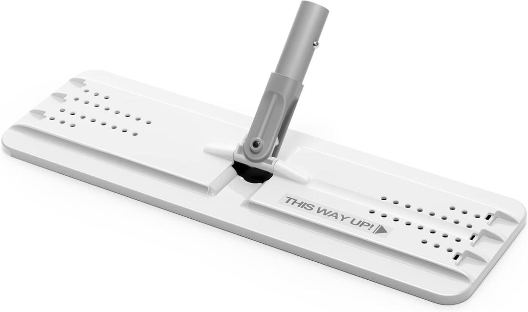 JOYMOOP 13" Mop Head with Microfiber Mop Pad Replacement, 1 Pack (13.0  4.9 Inch, White)