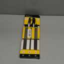 Metal File Set, 3-Piece, 8-inch,Professional Carbon Steel File, Includes Flat/Half-Round/Round,Work for Metal, Wood and More