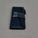 SENDEFN Women Leather Wallets RFID Blocking Clutch Card Holder Ladies Purse with Zipper Pocket (Blue)