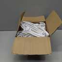 50 Pack Baby Hangers, 11"-14" Adjustable Infant Hanger, Non-Slip Kids Hanger, Space Saving Plastic Hangers for Girl Boy Toddler Kids Child (White)