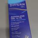 Differin Acne Treatment Gel, 90 Day Supply, Retinoid Treatment for Face with 0.1% Adapalene, Gentle Skin Care for Acne Prone Sensitive Skin, 45g Pump 