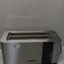 Mueller UltraToast Full Stainless Steel Toaster 4 Slice, Long Extra-Wide Slots for Bagels and Waffles, 6 Browning Levels, LED Display, Cancel/Defrost/Reheat Functions & Removable Tray, Kitchen Gadgets