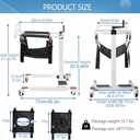 Patient Lift Transfer Chair, Portable Lift Aid for Elderly/Disabled, Bedside Commode Transport Chair (Basic Version)