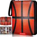 Basketball Card Binder,2025-2026 Sports Trading Card with Sleeves Holder Album,440 Pockets Basketball Card Holder Sheets Display Storage Protectors for Collectors Boys and Girls Gift (basketball-style 3)