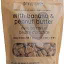 Banana, Oat & Peanut Butter Dog Biscuits - 12oz Bag, Pet Treats, Natural Simple Ingredients, Snack-Training-Reward, Fiber & Potassium Rich, Best By: AUG 27 2026