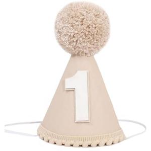 TERJIO Boys 1st/First Birthday Cone Hat - One Year Old Boy Birthday Decorations.