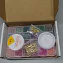 2 Pack More Than 1300PCS Round Glass Beads for Jewelry Making,48 Colors 8mm Crystal Beads for Bracelets Jewelry Making and DIY Crafts, 2 Box Round Beads Suitable for Beginners. (Solid+Printing)