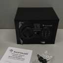 Bonsaii Safe Box with Electronic Keypad, Steel Security Lock Box with Key, 0.23 Cubic Feet, 9.06" W x 6.69" D x 6.69" H, Small Hidden Safe for Cash Jewelry