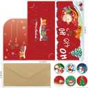 Christmas Money Holders for Cash Gift,24 Pack Christmas Money Cards with Envelopes,Cash Gift Card Holders in 6 Designs