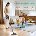 11-in-1 Steam Mop - Detachable Handheld Steam Cleaner with 380mL Tank, 260 Floor Steamer for Hardwood, Tile, Grout, Windows, Bath & Kitchen - 3-Level Steam Control, Multi-Purpose Floor Steam Cleaner