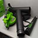 Greenworks 40V (230 MPH / 505 CFM) Cordless Brushless Leaf Blower/Vacuum with Bag, High Power, Lightweight & Quiet for Yard Debris Cleanup, Includes 5.0Ah Battery & Charger