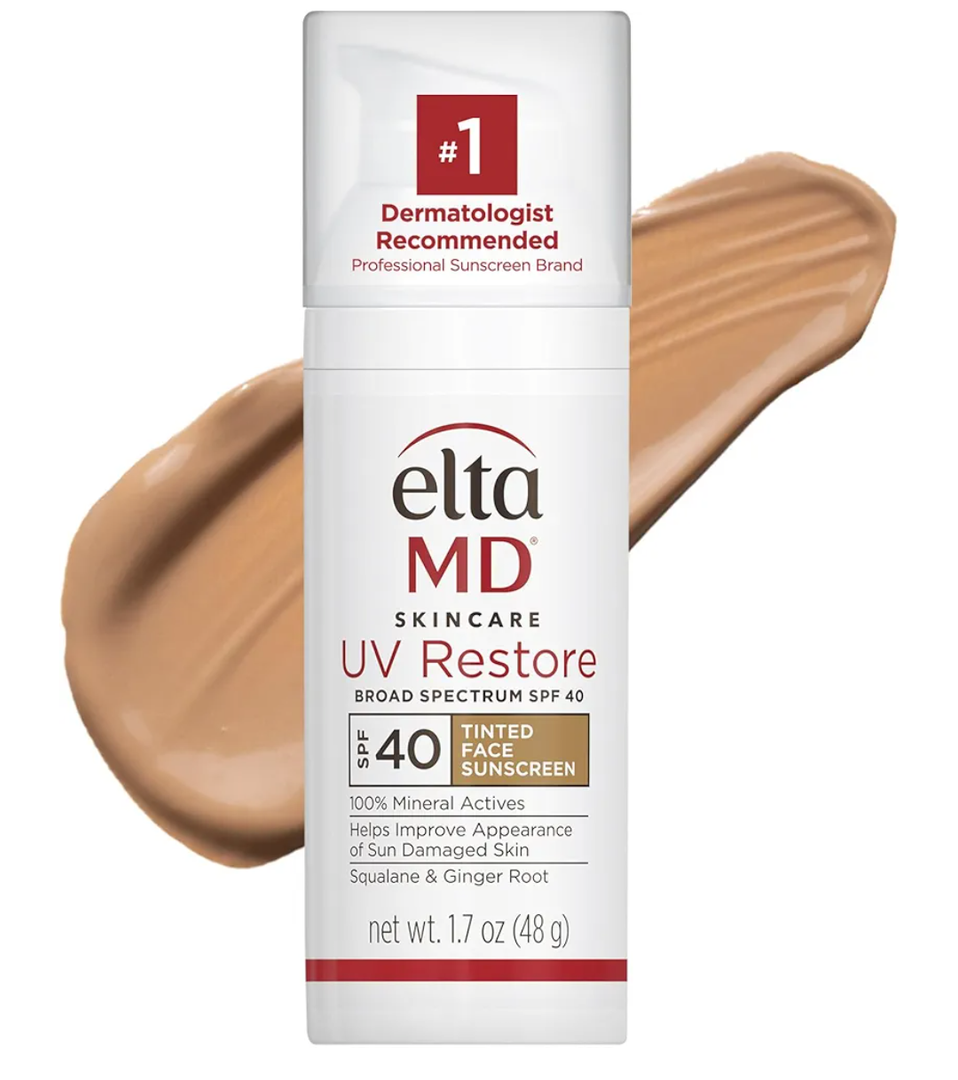EltaMD UV Restore,Face Sunscreen, SPF 40, Mineral Sunscreen for Sun Damaged Skin Repair, Anti-Aging Zinc Oxide Sunscreen Formula