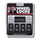 Gorilla Automotive 71631NBC Acorn Black Chrome Wheel Locks (12mm x 1.50 Thread Size) Pack of 4