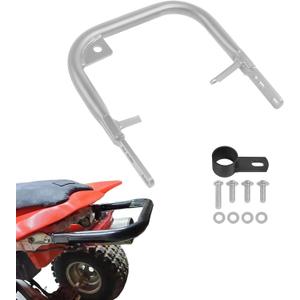 Rear Grab Bar Wheelie Bar Compatible with Honda TRX450R TRX 450R All Year Rear Grab Bar Bumper(Silver)