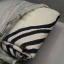 YIHOUSE 8×10 Ft Washable Rug, Black and White Abstract Area Rug for Bedroom Living Room Dining Room Office Playroom Nursery, Ultra Thin Nonslip Modern Large Rugs Soft Contemporary Striped Rugs, Modern Lines Beige, 8' x 10' (Rectangular)