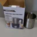 SIMPLETASTE Milk Frother, 4 in 1 Electric Milk Steamer, 16.91oz/500ml Automatic Warm and Cold Foam Frother for Coffee, Latte, Macchiato, Cappuccino, Hot Chocolate, Easy to Clean