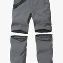 JOMLUN Boy’s Scout Pants Convertible Hiking Quick Dry Zip Off Pants Outdoor Climbing Casual Trouser Kids Youth Cargo Pants, Size XL