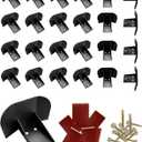 Snow Guards Snow Stops for Metal Steel Roof, Stop from Sliding Off Your Metal Roof, with Adhesive Gasket and Screws 25 Pack