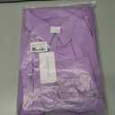 DAAWENXI Women's Sexy V Neck Ruched Button Down Clubwear Night Out Mini Club Dress (Purple, L)