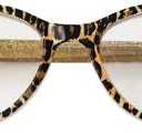 Betsey Johnson Women's Exotic Cat Eye Blue Light Reading Glasses