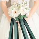 Dusty Green Velvet Ribbon 1 Inch x 20Yd,Double Faced Premium Velvet Ribbon for Gift Wrapping Handmade Crafts Bow Making,Christmas and Wedding Decoration(1" Dusty Green)