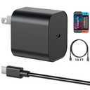 Switch 2 Charger - 60w AC Power Adapter for Nitendo 2/1, 10FT/3M Extra Long USB C Cable, Support 4K TV Dock, PD 3.0 Fast Charging Power 20V/3A for Switch Batteries(10FT - Long Reach for Large Spaces)