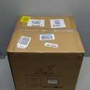 White Ceramic Vase - Large 12.5 Inch Round Floor Vase for Centerpieces, Farmhouse Rustic Minimalist Home Decor (Sandstone White)