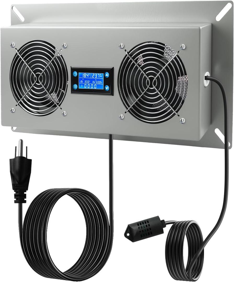 Crawlspace Ventilation Fan for Basement Attic Garage 220 CFM, Medium