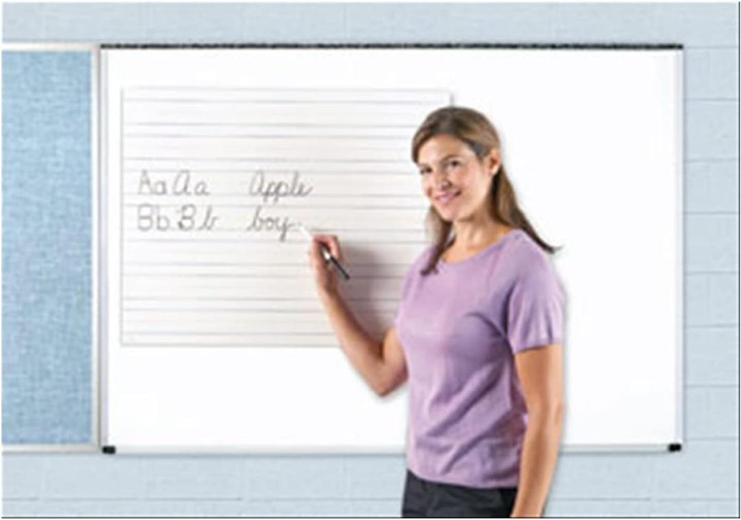 Learning Resources Magnetic Handwriting Paper - Magnetic Whiteboard Paper, Dry Erase Board with Lines, Lined Whiteboards for Classroom, Magnet Writing Board, Handwriting Whiteboard, Teacher Must Haves