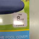 INTEX 28020E Pool Cover: For 8ft Round Easy Set Pools – Includes Rope Tie – Drain Holes – 12in Overhang – Snug Fit