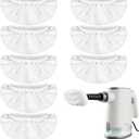 8 Pack Universal Microfiber Cloths for Handheld Steam Cleaner, Double-Layered Reusable & Washable Pads, Compatible with Bissell SteamShot, Wagner, PurSteam, McCulloch, Dupray and More