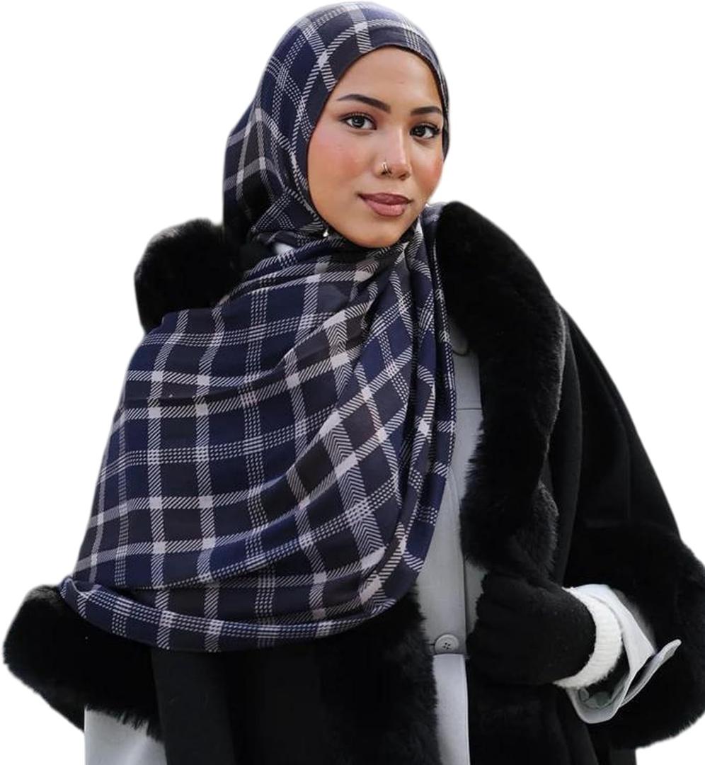 Hijab Scarf for Women Soft Muslim Jersey Hijab Head Wrap Scarves Lightweight Headscarf Long Shawls Pashminas
