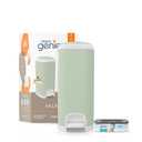 Diaper Genie Select Pail (Green) is Made of Durable Stainless Steel and Includes 1 Starter Square Refill That can Hold up to 165 Newborn-Sized Diapers.