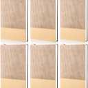 Thenshop 6 Pack Lined Journal Notebooks for Work College Ruled A5 Note Book, 200 Pages, 8. 3 x 5. 7 Inches, Soft Cover PU Leather Journaling for Women Men Writing Home School Supplies(Khaki)