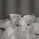 WELMATCH Ivory Stretch Spandex Chair Covers  12 pcs Wedding Party Dining Scuba Elastic Chair Covers (Ivory, 12)