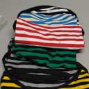 Geyoga 6 Pieces Dog T-Shirt Striped Cotton Breathable Spring Summer Pet Apparel Colorful Soft Puppy Sweatshirt Clothes for Small to Medium Dogs Puppy(Light Color,L)