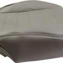SecosAutoparts Driver Side Bottom Synthetic Leather Seat Cover Gray Compatible with Hummer H2 2003 2004 2005 2006 2007