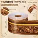 Eaasty 65.6 ft Brown Bulletin Board Border Classroom Blackboard Trim Decoration Rolled Vintage Picture Frame for School Library Classroom Wall Chalkboard Home Office Supply