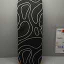 Ironing Board, Compact and Space Saver Ironing Board with Extra Thick 3 Layers Cover, Height Adjustable, Easy Storage with Smart Hanger and Heavy Duty Steel Legs, Black (13x43) (Classic)