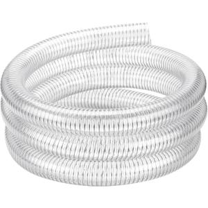 Flexible PVC Hose 1 1/2"id 10ft Clear Reinforced Suction Pipe