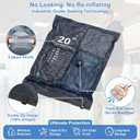 12 Pack Vacuum Seal Bags for Clothing Travel with Electric Air Pump, Packing Cubes Compression for Luggage, Home Storage, Airplane Travel Essentials