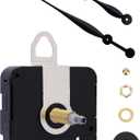 High Torque Clock Movement Kit Extended Shaft for 24'' to 28'' Large Wall Clocks, Tick Movement (Non-Silent) (No Second Hand), Battery-Powered DIY Repair (Thread Length: 13/16 Inch)