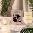 2 x LETINE Wax Melts 2.5oz(1 Pack), Coconut Scented Wax Melts, 100% Soy Wax Melts Wax Cubes with All- Natural Strong & Non Toxic Essential Oil for Warmer, Gifts Set for Home Fragrance/Spa Aromatherapy