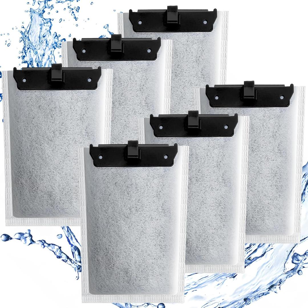 Driamor 6 Pack Medium Filter Cartridges Replacement Compatible with Whisper 10i/IQ10/PF10 Aquarium Filter 5-10 Gallons