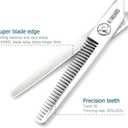 Hair Scissors 6 Inch Professional Barber Hair Thinning Scissors Thinning Shears 440C Barber Shears 30 Teeth Rose handle KINSARO for Hairdresser Barbershop or Home Use