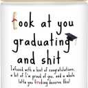 Graduation Gifts, 2025 Funny Graduation Gifts for Her Him, Best Grad High School Congratulations College Masters PhD Degree Nurse - Lavender Scented Candles