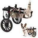 Dog Wheelchair for Back Legs, 2-Wheel Adjustable Mobility Aid for Large Dogs, Lightweight Aluminum Alloy Frame with Large Rubber Shock-Absorbing Wheels, Size XL
