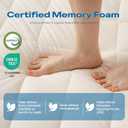 Aircliff Japanese Floor Futon Mattress, Roll Up Tatami Mat, Sleeping Pad, Shikibuton, CertiPUR-US Certified Foam Floor Bed Mattress for Sleeping, Dormitory, Guest Bed, Designed in Japan(White, Full)